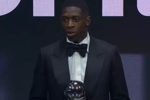 ديمبلي بعد تتويجه بجائزة "ذا بيست": أتمنى الفوز بها مجددًا العام القادم